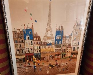 "Tour Eiffel" by E. Valentin Latour--signed and numbered 203/275