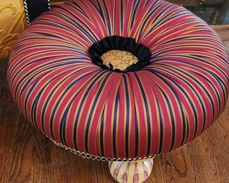 Mackenzie-Childs Ball Foot Ottoman