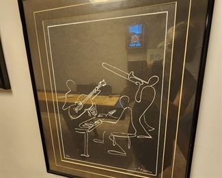 New Orleans Jazz Band.. George Luttrell, signed and numbered