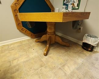 Bumper Pool and Poker Table