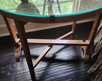 Carved Asian Style Tilt Top Table