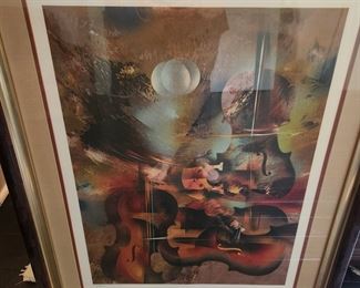 Leonardo Nierman signed and numbered 