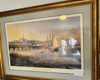 Old Georgetown on the Potomac..Artist Proof, signed Paul McGehee