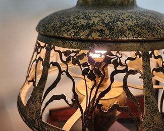 Heintz Sterling Silver over Solid Bronze  American Mission Lamp