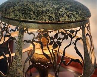 Heintz Sterling Silver over Solid Bronze  American Mission Lamp