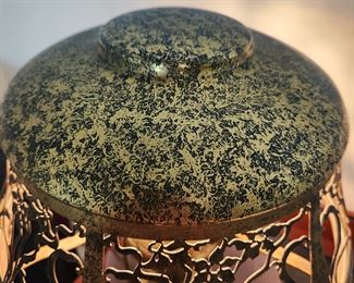 Heintz Sterling Silver over Solid Bronze  American Mission Lamp