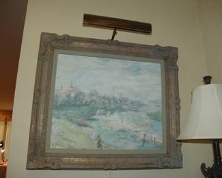 Abstract oil on canvas