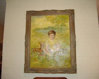 Oil on canvas painting