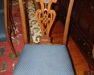 Set of eight beautiful Chinese Chippendale dining chairs with two arm chairs