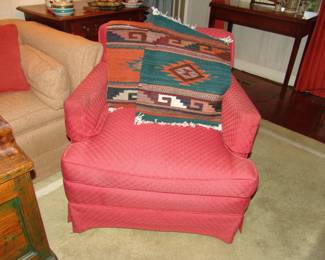 Upholstered easy chair
