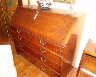 English oak secretary
