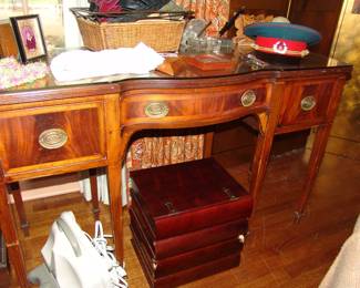 Inlaid mahogany sideboard