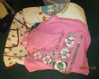 Sample of handmade aprons, and a tote full !