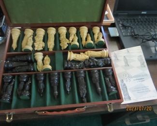 Chess set, no board