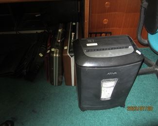 Shredder, and briefcases