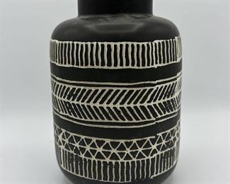 Black and White Ceramic Vase