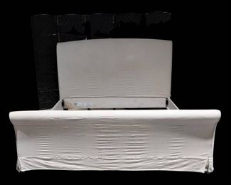 King California King Fabric Sleigh Head and Footboard