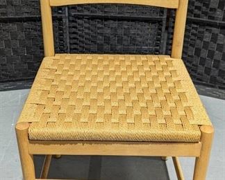 Lovely Farmhouse Style Chair with Woven Reed Bottom