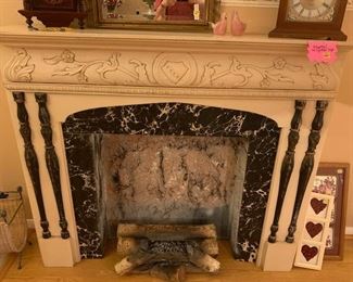 Unique One of a Kind ... Faux Mantle Fireplace Unique