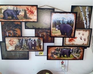Black Bear Wall Collage