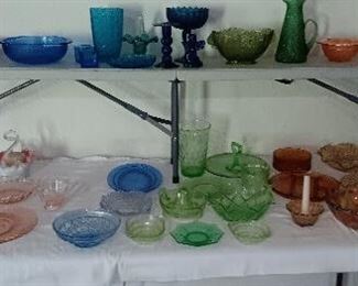 NICE GLASSWARE some of the glassware has been sold but still a large amount left