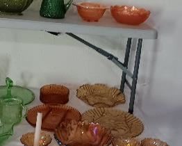 GLASSWARE SOME CARNIVAL GLASS