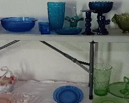 VINTAGE BLUE GLASS
