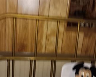 METAL BED WITH RAILS