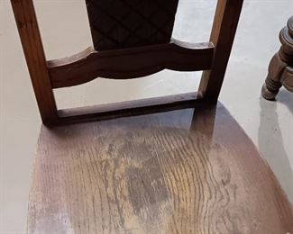 ONE OF THE OAK CHAIRS