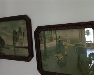 ANTIQUE PICTURES AND FRAMES