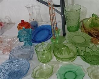 GREEN GLASS SOME IS VASELINE