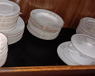 CLOSE UP OF CHINA SET