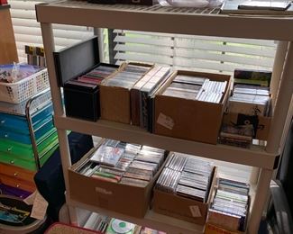 CD's, cassette tapes