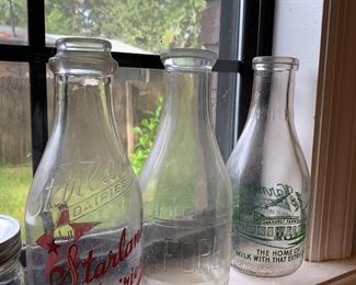 Milk bottles 