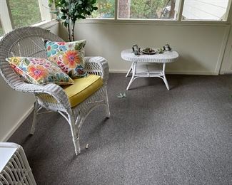 I think the wicker set has that matching table 