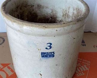 Ruckel's Stoneware Crock no. 3
