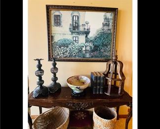 French country console table