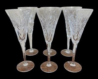 Waterford crystal champagne flutes