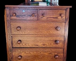 Antique highboy dresser
