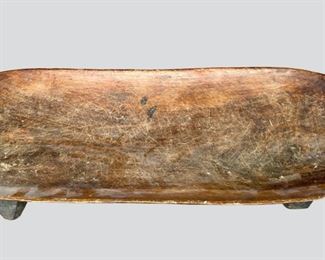 
Old Zulu Carved Wood Meat Platter African Tribal Art