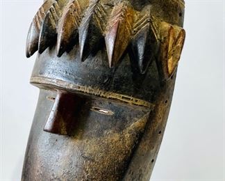 Old Toma African Carved Wood Monkey Mask Tribal Art