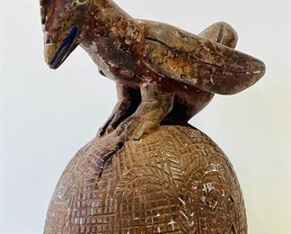 Old Bobo Helmet Bird Mask Carved Wood African Tribal Art