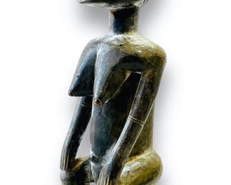 Old Dogon Carved Wood Fertility Female African Tribal Art Statue Figurine