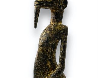 Old Mossi or Dogon Carved Wood Statue African Tribal Art Figurine