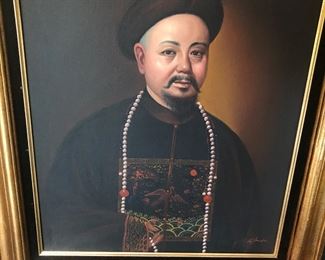 Chinese oil on canvas