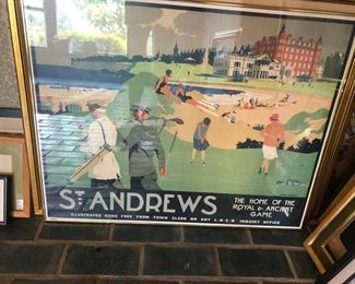 St Andrews golf print