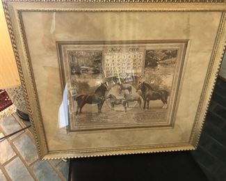 Victorian equine calendar 