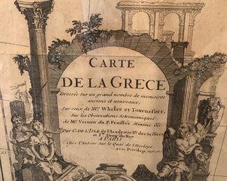 17th century Greek map