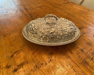 Sterling Repousse Covered Dish