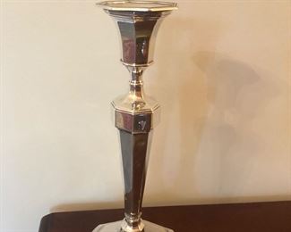 Antique English sterling candle stick